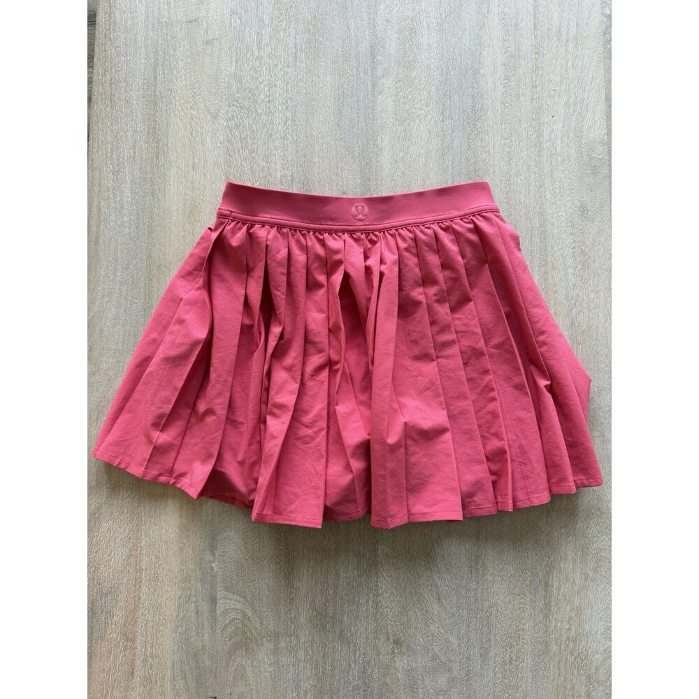 Lululemon High-Rise Pleated Tennis Skirt Glaze Pink Size 2 - Picture 6 of 9
